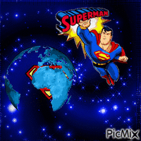 superman animovaný GIF