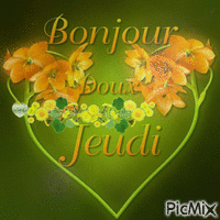 bonjour doux jeudi animovaný GIF