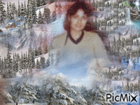 χιονισμενη βουνοπλαγια - Безплатен анимиран GIF