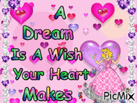 A Dream Is A Wish анимиран GIF