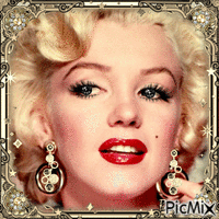 Marilyn Monroe's glamorous look... GIF animé