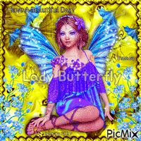 Lady Butterfly - Δωρεάν κινούμενο GIF