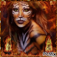 Тигрица - Безплатен анимиран GIF