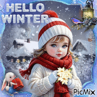Hello Winter GIF animé