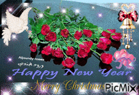 Happy New Year~~ - Безплатен анимиран GIF