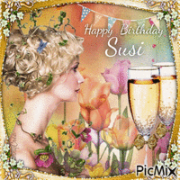 Happy Birthday Susi geanimeerde GIF