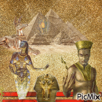 Goldens pyramids animuotas GIF