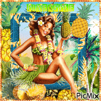 Pineapple - GIF animado grátis