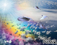 Arco Iris de Paz - Darmowy animowany GIF
