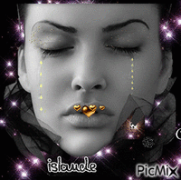 femme pleurs - Безплатен анимиран GIF
