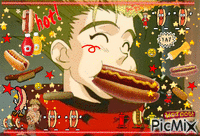 vash hot dog 动画 GIF