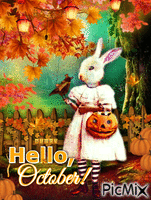 Hello October ! GIF animé