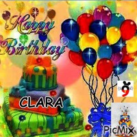 Bon anniversaire Clara animēts GIF