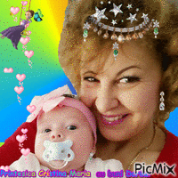 Cristina cu buni Dorina - GIF animate gratis