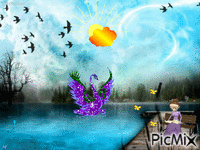 Vízparton - Darmowy animowany GIF