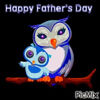 fathers day owl - 免费动画 GIF