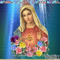 SAGRADO CORAÇÃO DE MARIA. animirani GIF