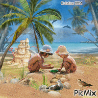 A la plage par BBM Animated GIF