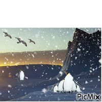 Зима animovaný GIF