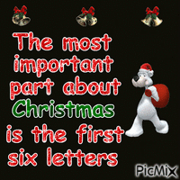 Christmas six letters - Zdarma animovaný GIF