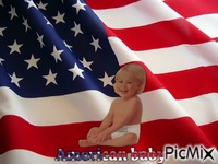 American baby GIF animasi