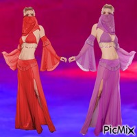 Belly dancers анимирани ГИФ