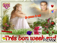 Amour / Pensées - Nature § Bon week-end . κινούμενο GIF