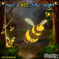 BEEutiful Night animovaný GIF