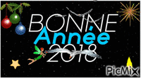 BONNE ANNEE 2018 - Δωρεάν κινούμενο GIF