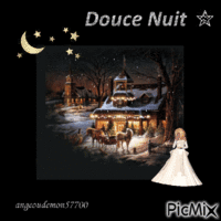 douce nuit - Animovaný GIF zadarmo