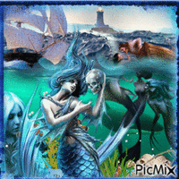 The truth about mermaids - GIF animado grátis