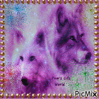 Wolf Pair - 免费动画 GIF