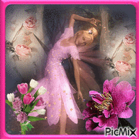 Spring Fairy - Halvány rózsaszín tónusok animasyonlu GIF