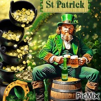 St Patrick анимированный гифка