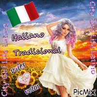italiano tradicional - GIF animé gratuit