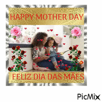 Happy mother day/Feliz dia das mães - Ücretsiz animasyonlu GIF