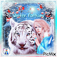 Winter fantasy🎄🎅 💚💚💚 - Gratis animerad GIF
