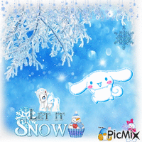 Winter Let it snow - Бесплатни анимирани ГИФ
