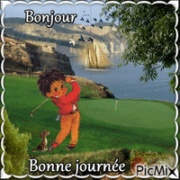 Golfeur animovaný GIF