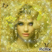 Gold Woman κινούμενο GIF
