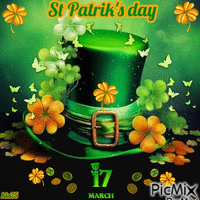 St Patrick day animovaný GIF