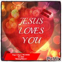 Jesus loves you animowany gif