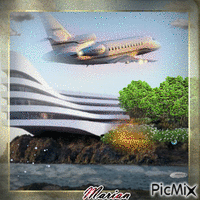 Avion - GIF animasi gratis