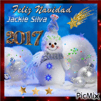 feliz navidad jackie - Бесплатный анимированный гифка