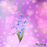 Fleurs et papillons (20) - GIF animé gratuit