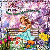 Beautiful spring day where flowers bloom, so does hope - Free animated GIF
