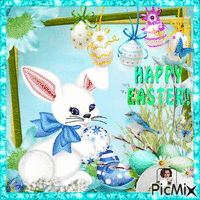 💙 💙 💙joyeuses Pâques !!! 💙 💙 💙en bleu