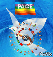 Pace nel mondo - GIF animado grátis