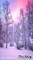 Winter sunrise - Gratis geanimeerde GIF