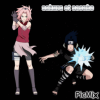 sakura et sasuke Animated GIF